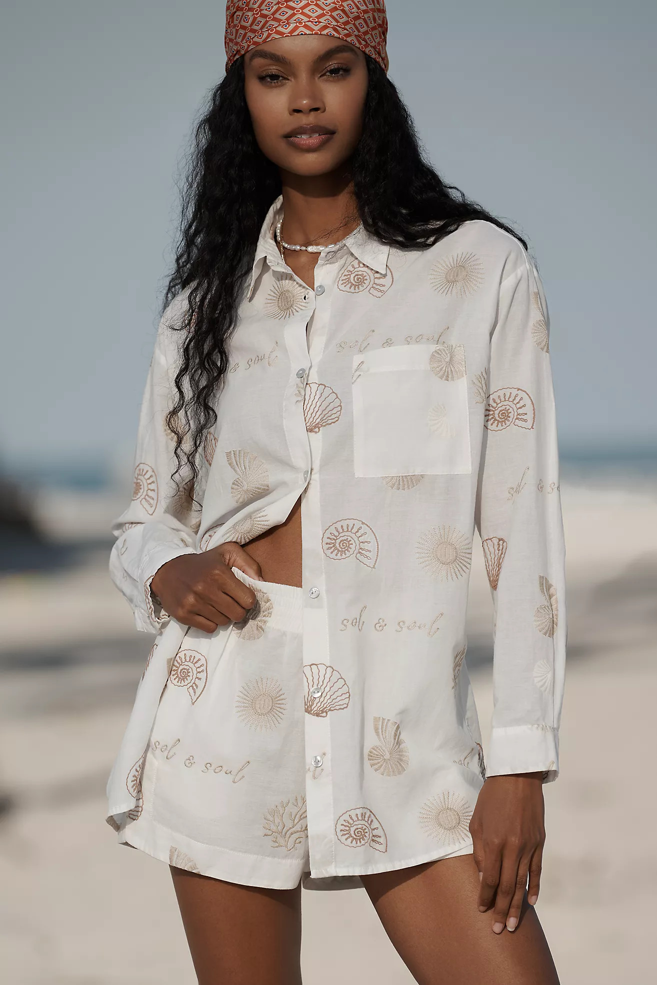 Malai Vera Bestickte Hemdbluse | Anthropologie (EU)