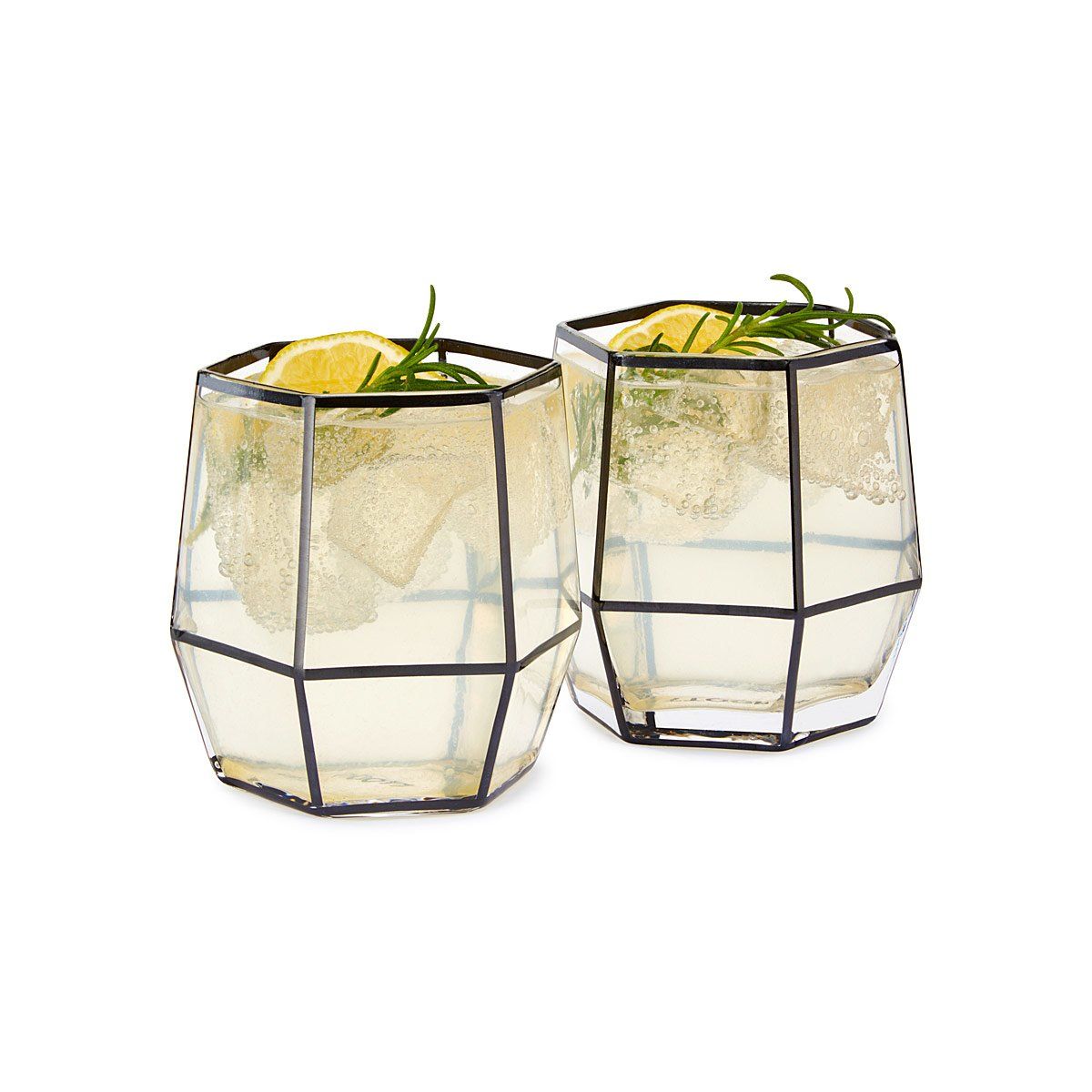 Geo Cocktail Glasses - Set of 2 | UncommonGoods