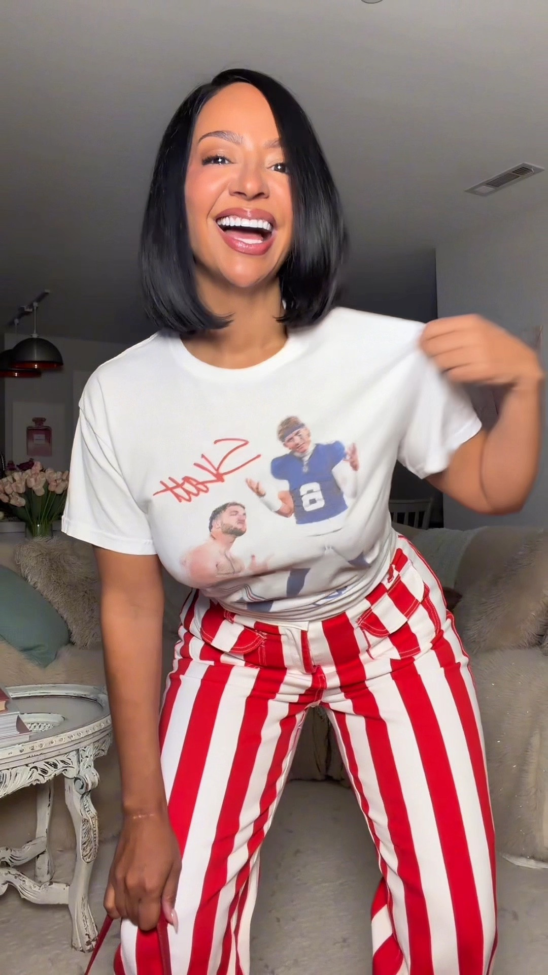 GRWM FOR MONDAY NIGHT FOOTBALL 🏈 Gameday outfit inspo! 

WHERE TO WEAR IT: Sports bar, game
STRETCH: Yes
TRUE TO SIZE: Yes
OVERALL FIT: Normal
PETITE FRIENDLY: Yes

Sizing ⬇️
5’3 
Bust: 32DD
Waist: 27”
Hips: 42”
Wearing Size M

Make sure you download the ✨FREE✨ LTK app and follow me @heyrissyrozay for all my style and beauty finds 🫶🏽

over 40 outfit ideas
petite curvy outfits

#LTKootd #LTKOver40 #LTKPetite