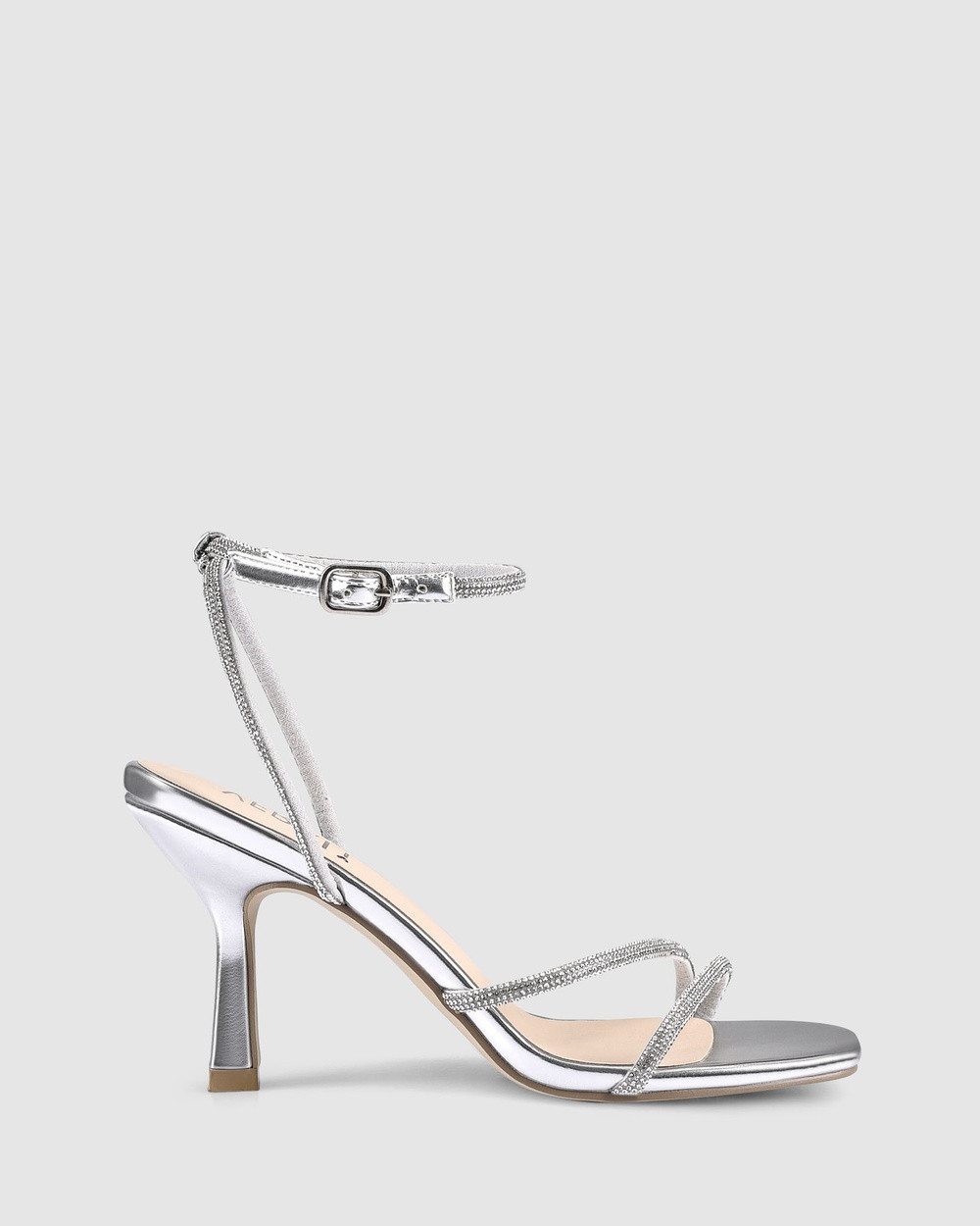 Verali - Pepper Strappy Sandals - Heels (Silver) Pepper Strappy Sandals | THE ICONIC (AU & NZ)