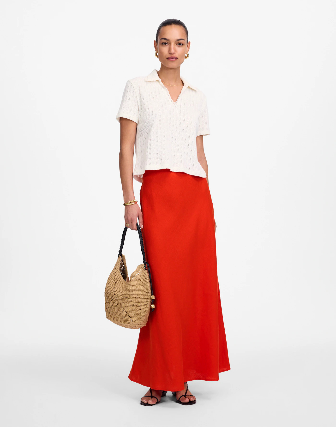 Linen Maxi Slip Skirt | Madewell