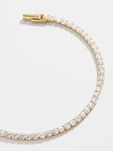 Bennett 18K Gold Tennis Bracelet - 18K Gold Plated Sterling Silver | BaubleBar (US)