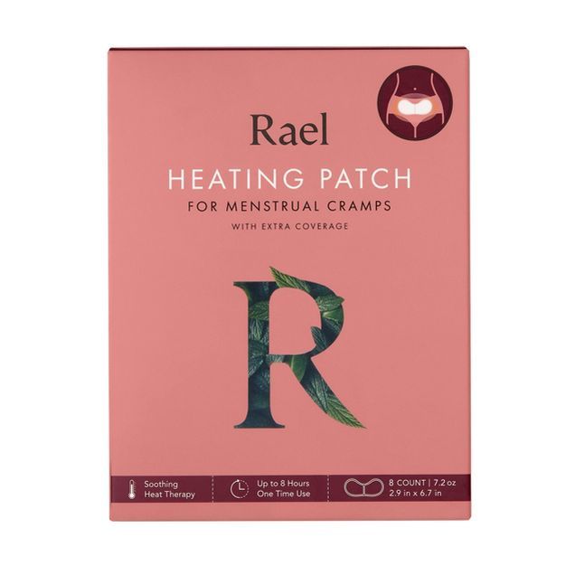 Rael Heating Patch for Menstrual Cramps with Extra Coverage - 8ct | Target