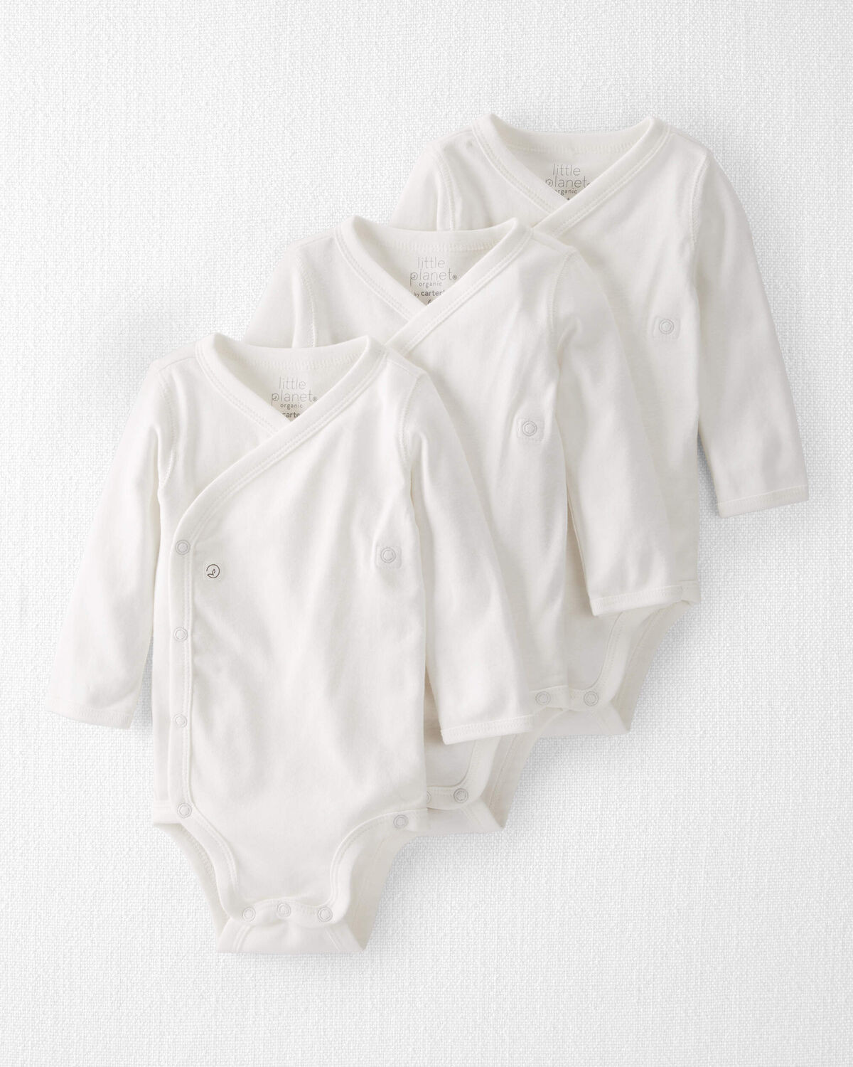 Baby 3-Pack Organic Cotton Snap Bodysuits - Little Planet | Carter's | Carter's Inc