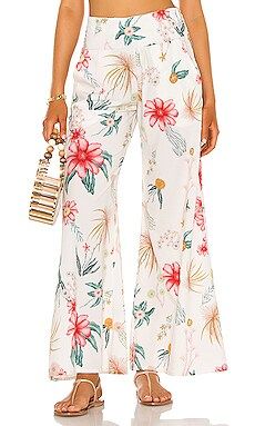 BOAMAR Micaela Pant in Ivory Floral from Revolve.com | Revolve Clothing (Global)