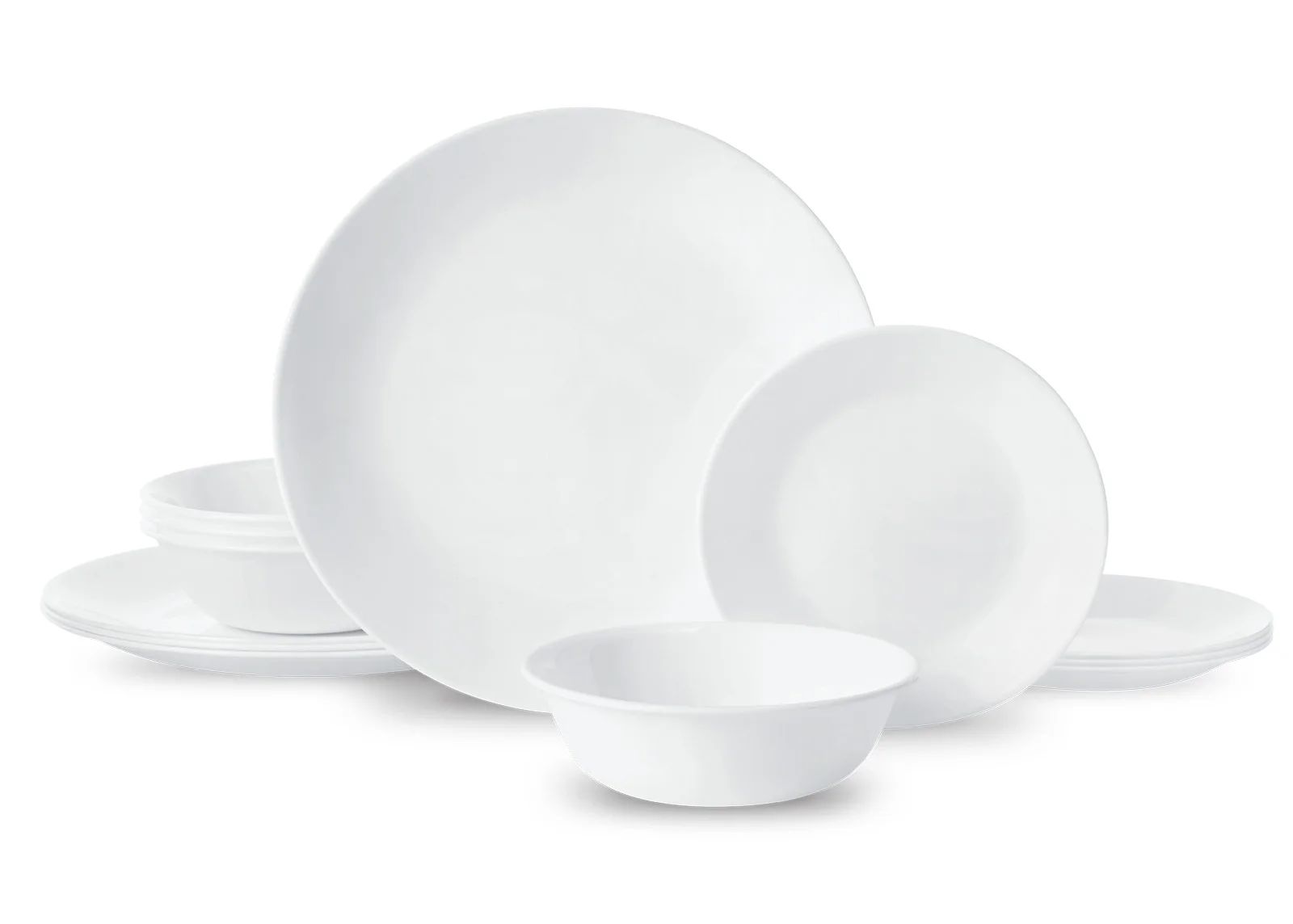 Corelle®- Winter Frost White, Round 12-Piece Dinnerware Set | Walmart (US)