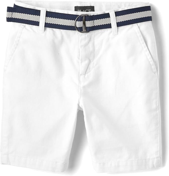 The Children's Place Boys' Belted Chino Shorts | Amazon (US)