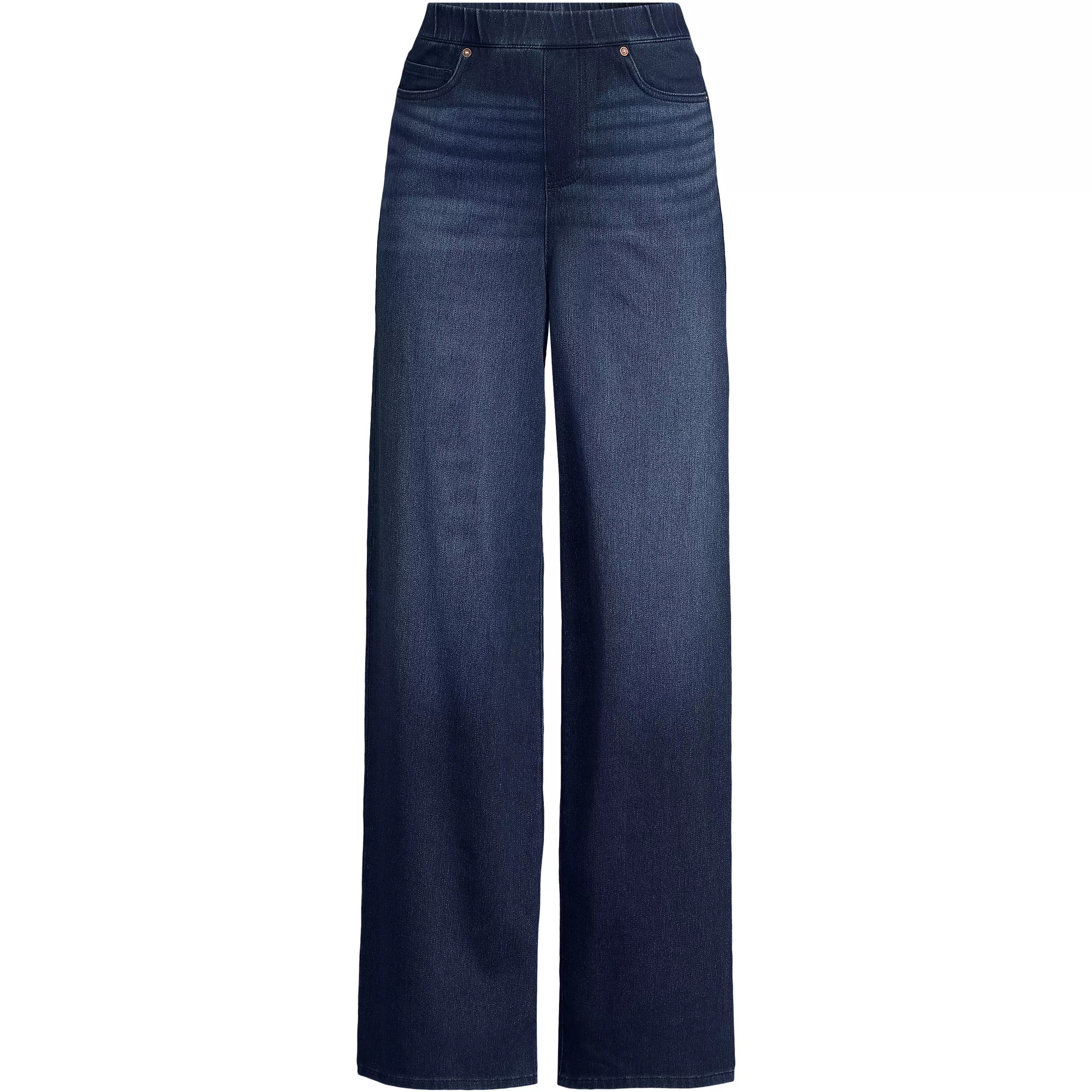 Women's Starfish Denim High Rise Wide Leg Jeans | Lands' End (US)