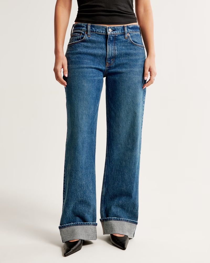 Women's Curve Love Low Rise Baggy Jean | Women's New Arrivals | Abercrombie.com | Abercrombie & Fitch (US)