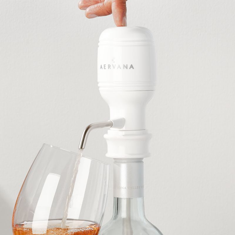 Aervana Essential One-Touch Wine Aerator | Crate and Barrel | Crate & Barrel