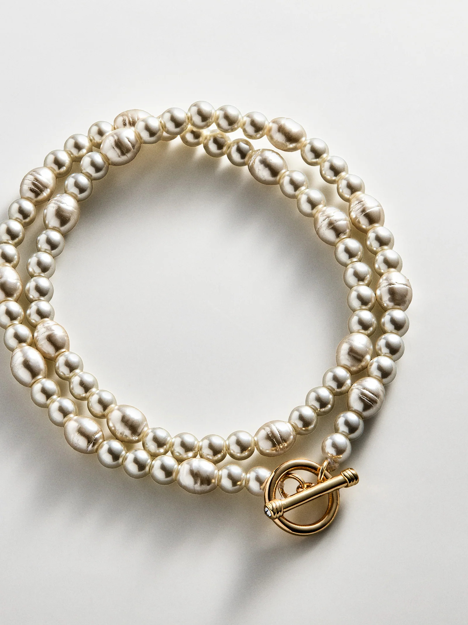 Charlotte Pearl Layered Bracelet - Pearl | BaubleBar