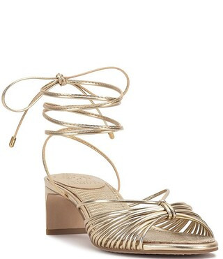 Lory Lace Up Ankle Wrap Kitten Heel Sandals | Dillard's
