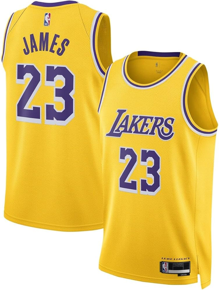Lebron James Los Angeles Lakers NBA Kids Youth 8-20 Yellow Gold Icon Edition Swingman Jersey | Amazon (US)