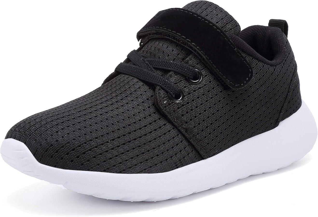 TOEDNNQI Boys Girls Sneakers Kids Lightweight Breathable Strap Athletic Running Shoes for Toddler... | Amazon (US)