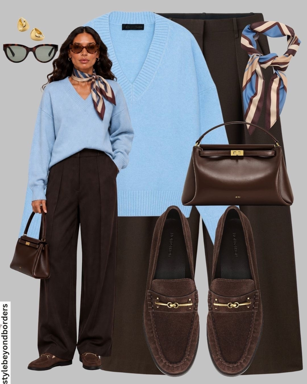 Blue and brown outfit styling 🦋🤎



Tags: blue cardigan, blue soft knit jumper, brown trousers, brown loafers, work outfit, chic formal look, classy outfit, elevated outfit, zara, checkered skirt

#LTKstyletip #LTKautumn #LTKtravel