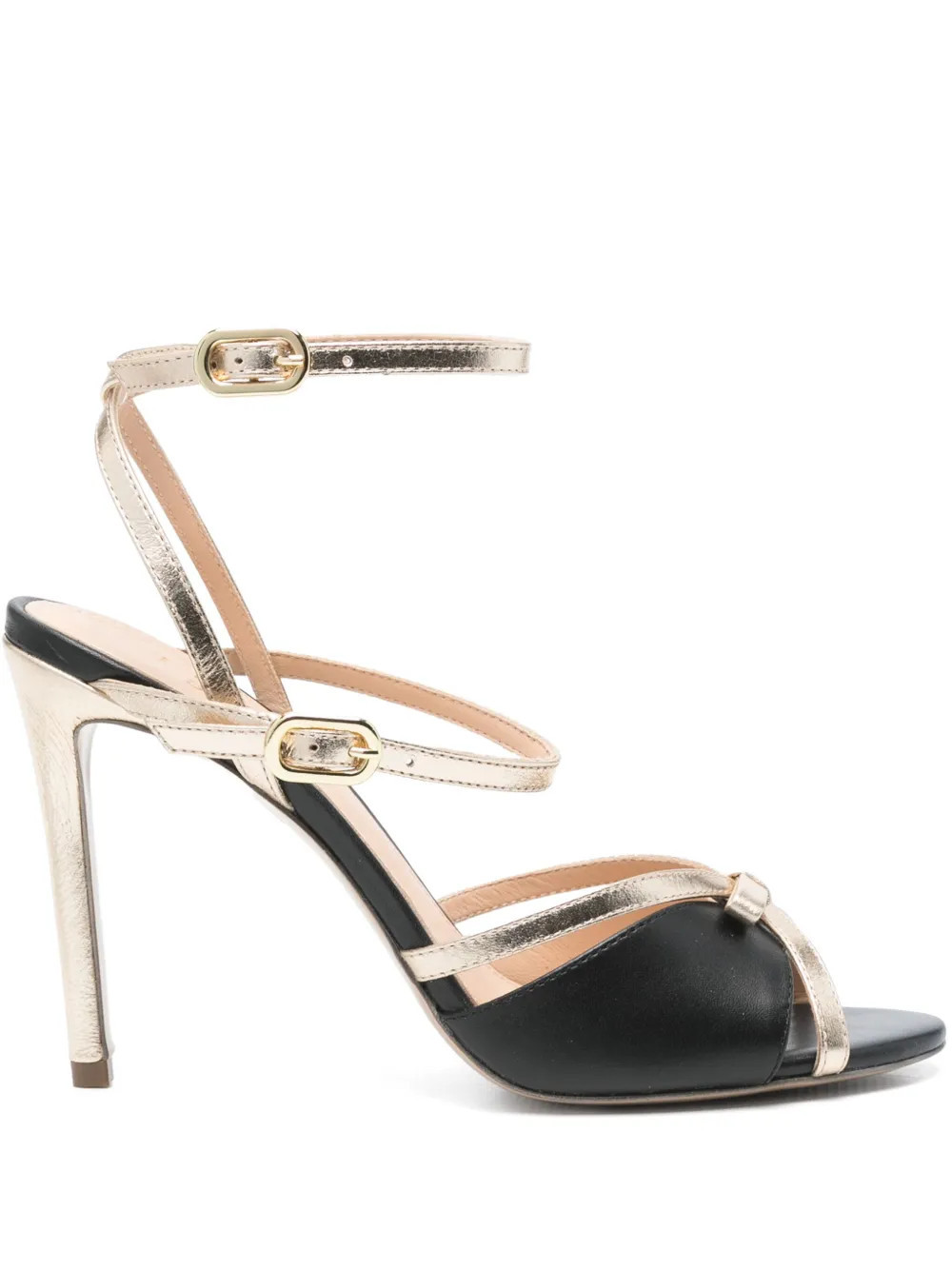 Gold & Rouge 100mm Bolly heeled sandals - Black | Farfetch Global