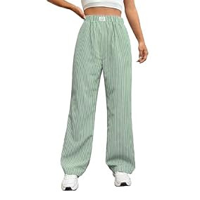 OYOANGLE Women's Straight Wide... | Amazon (US)