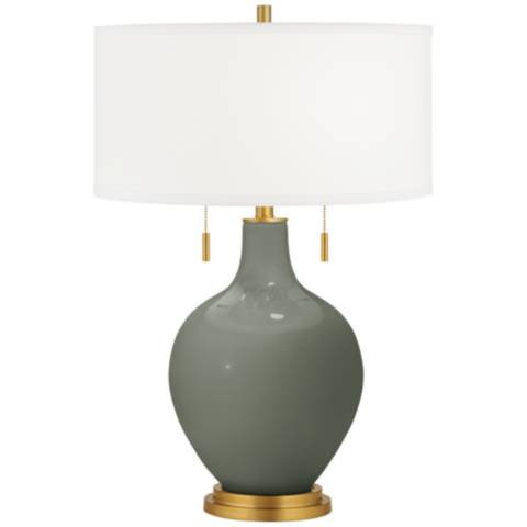Pewter Green Toby Brass Accents Table Lamp | Lamps Plus