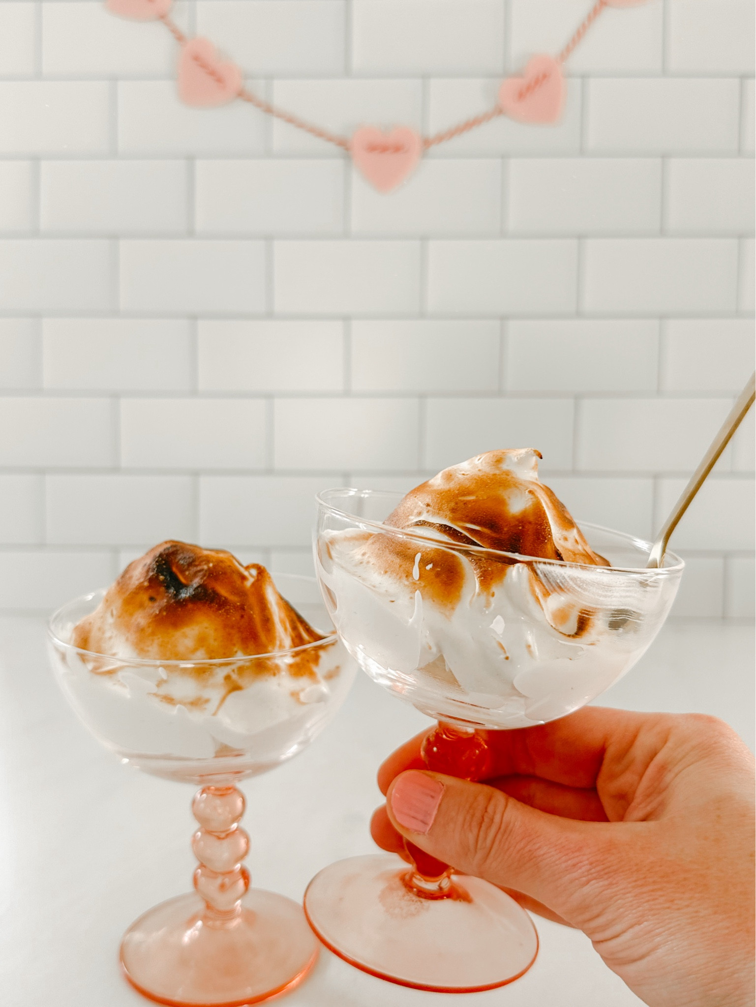 Baked Alaska- Valentine’s Date night at home edition 