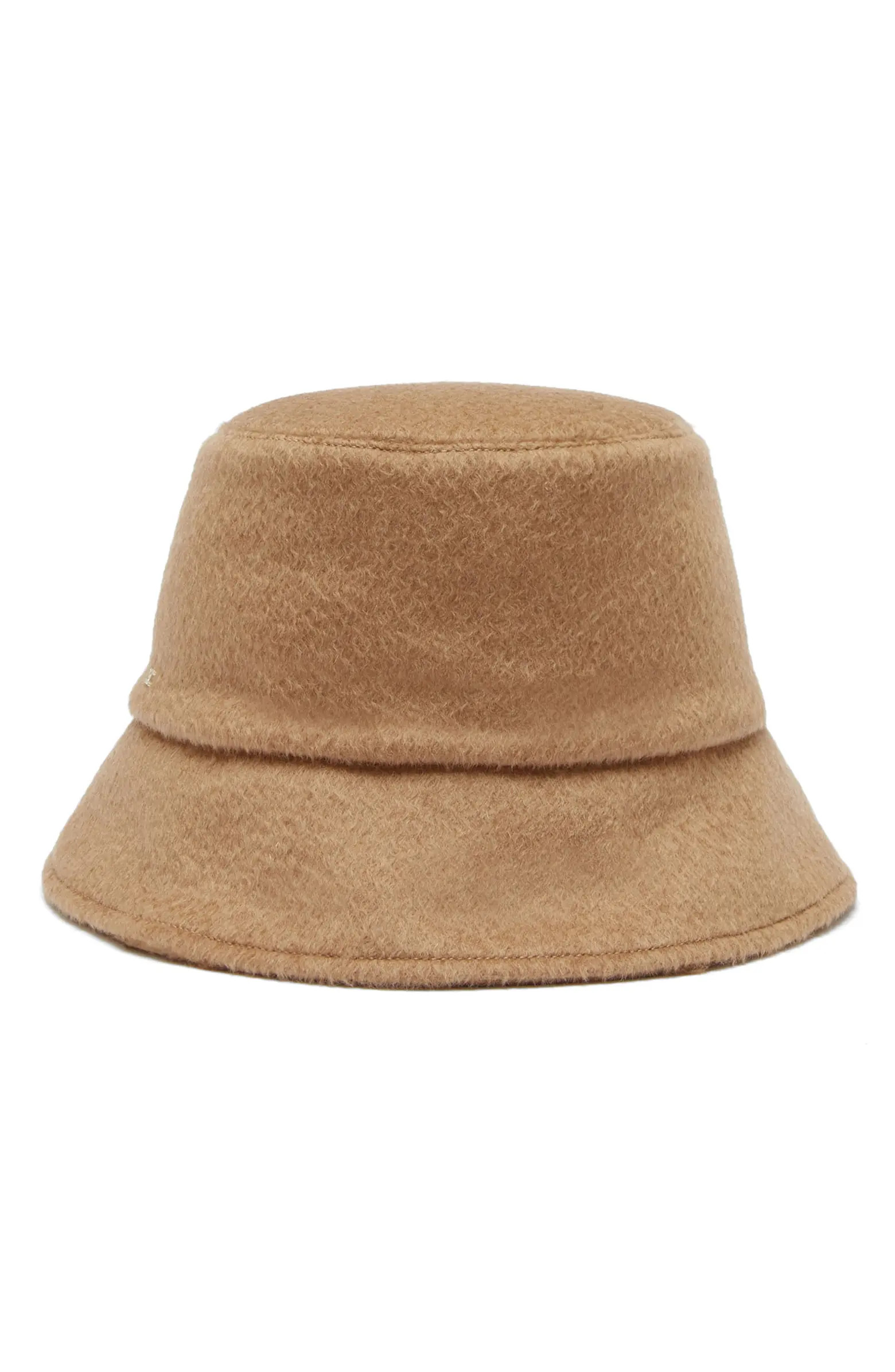 Max Mara Fiducia Camel Hair & Silk Quilted Reversible Bucket Hat | Nordstrom | Nordstrom