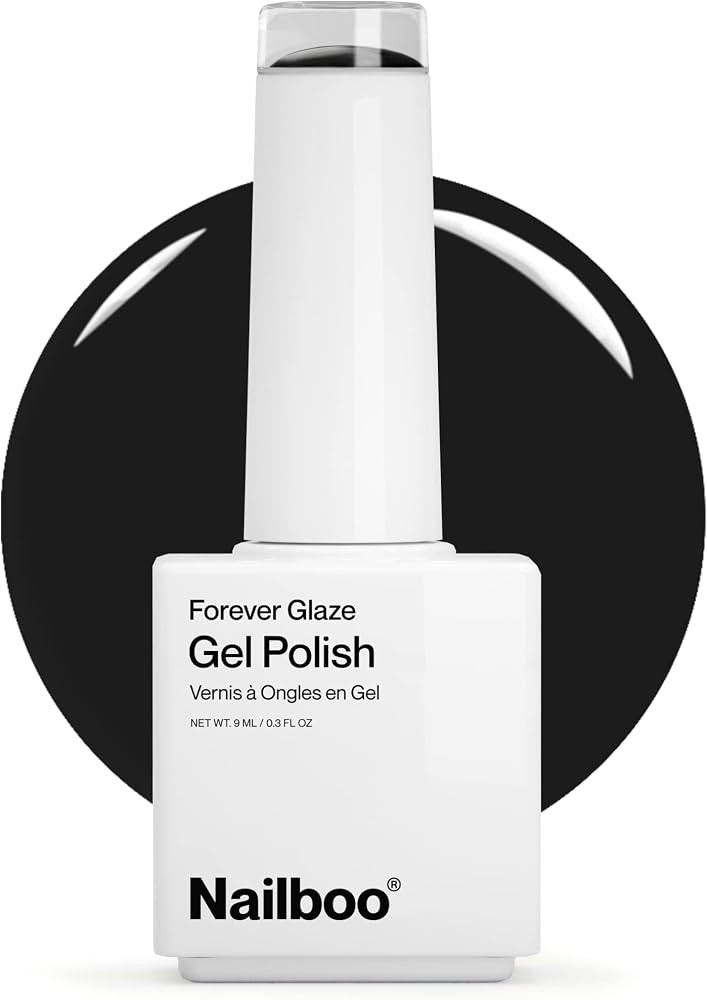 Nailboo PREMIER Forever Glaze Gel Nail Polish, (Black) Dark Dreams LED Nail Lamp Gel Polish, Self... | Amazon (US)