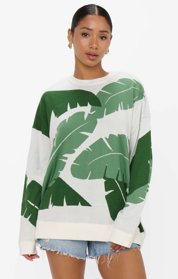 Adventure Sweater ~ Tropical Palm Knit | Show Me Your Mumu