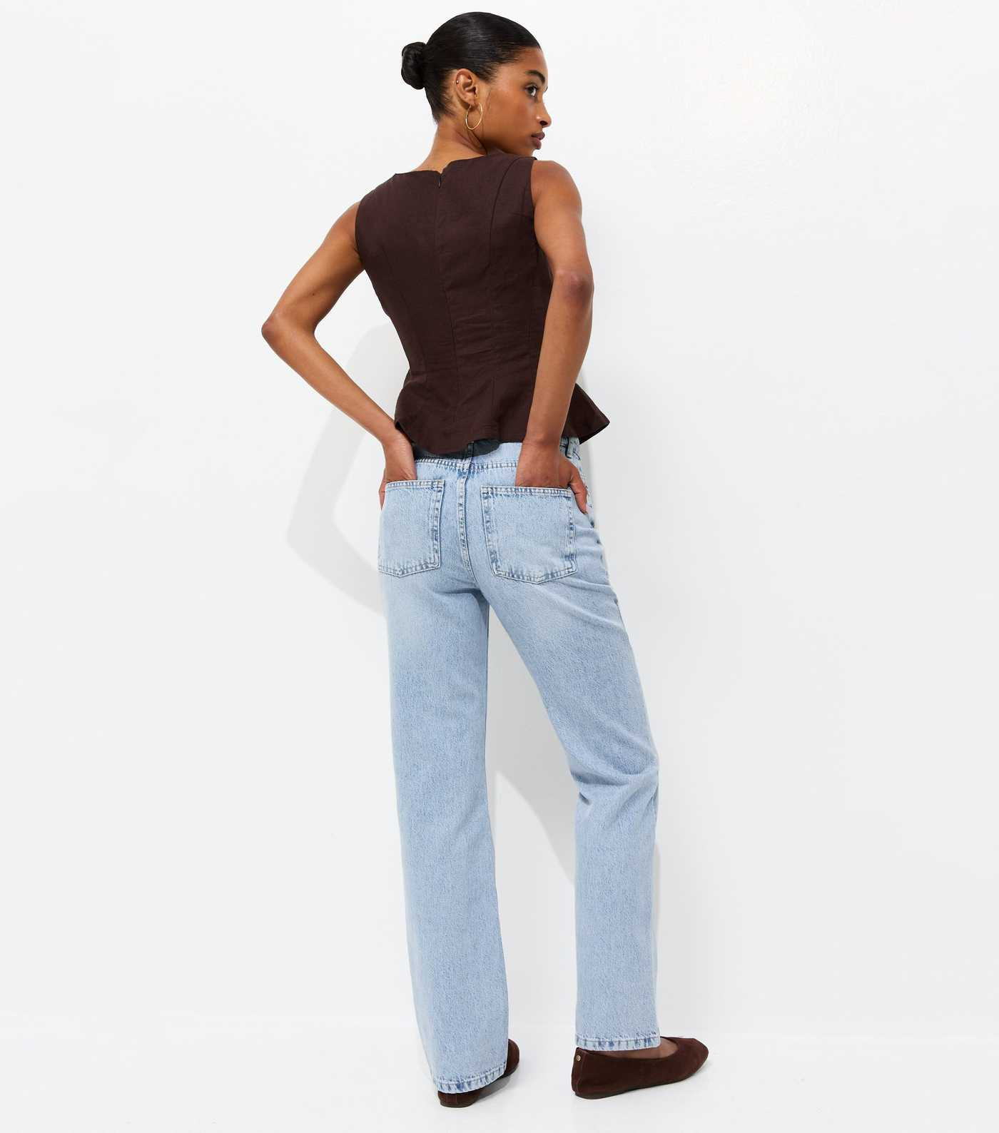 Blue Anica Straight Leg Jeans | New Look | New Look (UK)