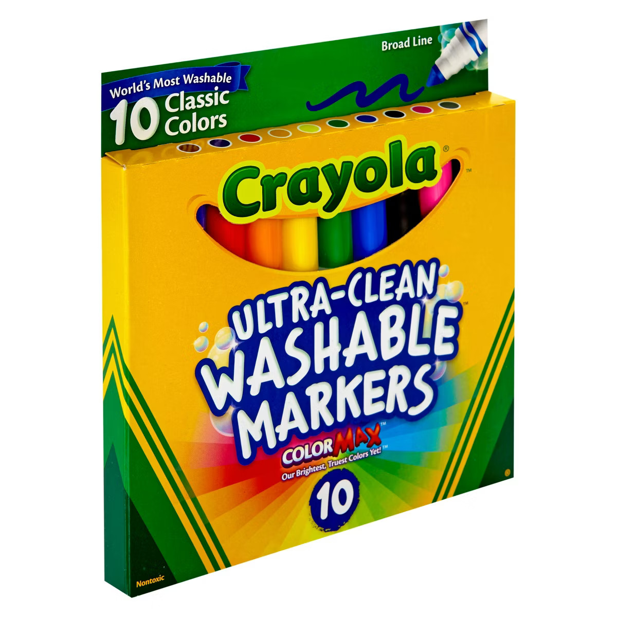 Crayola 10ct Washable Broad Line Markers - Classic Colors: School Supplies for Kids, Classroom Mu... | Target