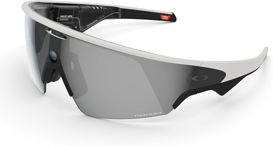 Oakley | Meta Vanguard with Meta AI, Audio, Photo, Video Compatibility - White, Prizm™ Black | Amazon (US)