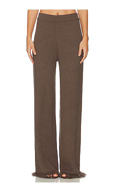 SNDYS Skyler Knit Pant in Chocolate from Revolve.com | Revolve Clothing (Global)
