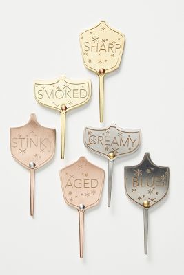 Shield Cheese Markers, Set of 6 | Anthropologie (US)