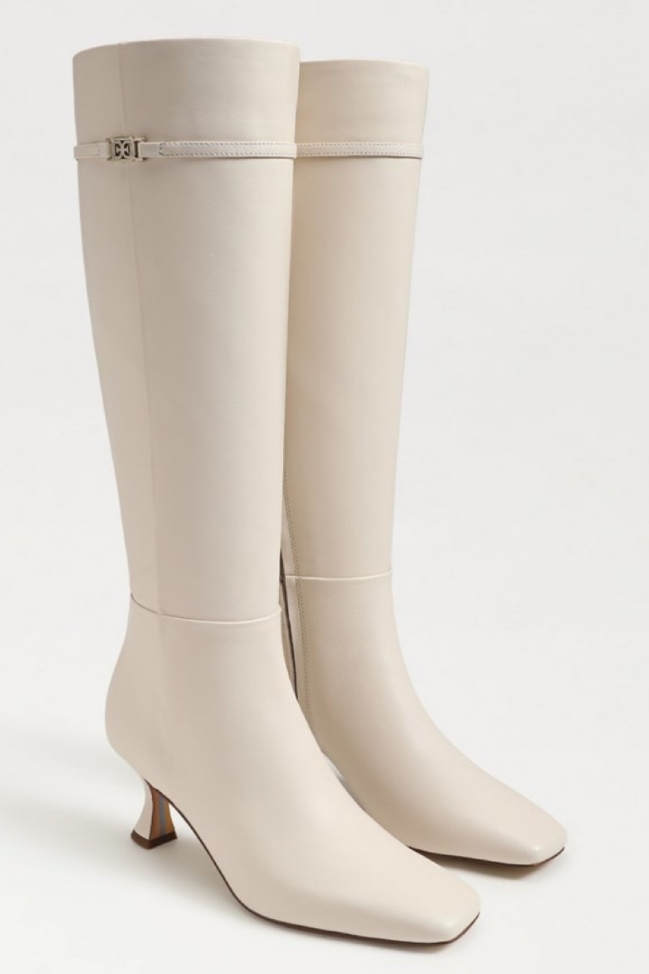 Obsessed | white knee high boots