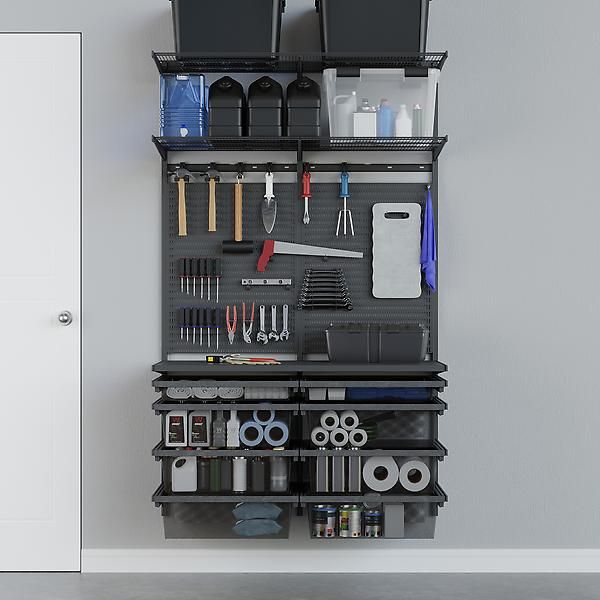 Garage+ 4' Garage Solution with Mesh Hanging Drawers | The Container Store