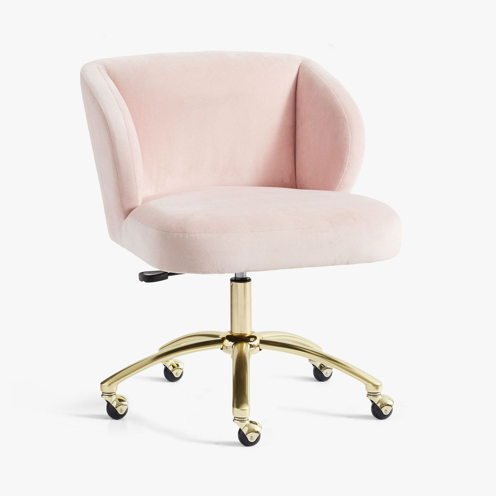 Performance Everyday Velvet Rose Wingback Swivel Desk Chair | Pottery Barn Teen