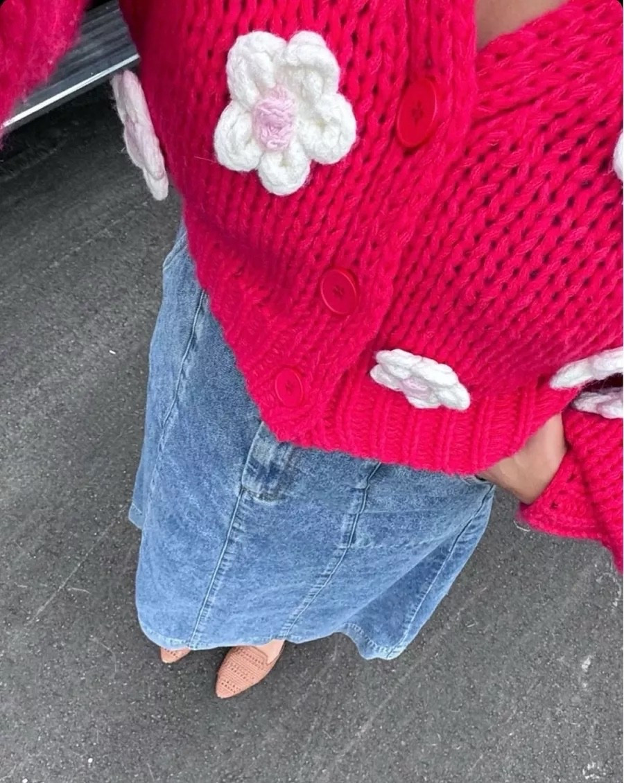 Fall OTTD - Long jean skirt with cropped sweater paired with braided mules!

#LTKSeasonal #LTKStyleTip