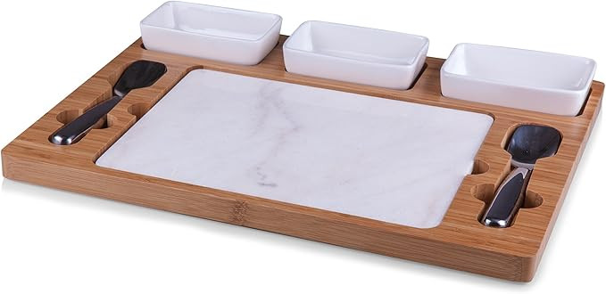 TOSCANA - a Picnic Time Brand Parlor Ice Cream Mixing/Serving Set Brown 24 x 14 x 4 | Amazon (US)