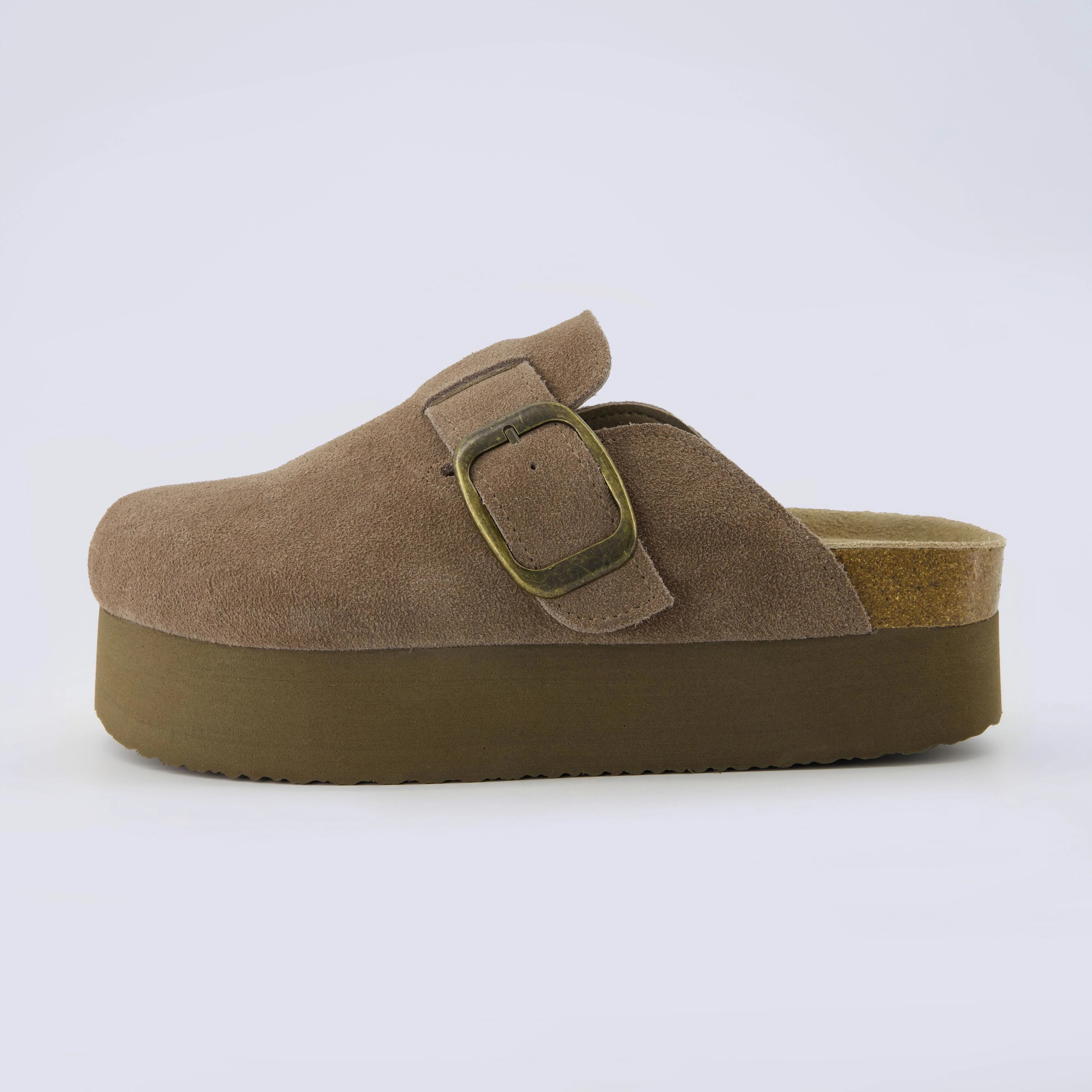 Granola 2 Suede Platform Clog | Cushionaire