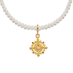 Juno Charm Pearl Necklace | Sequin