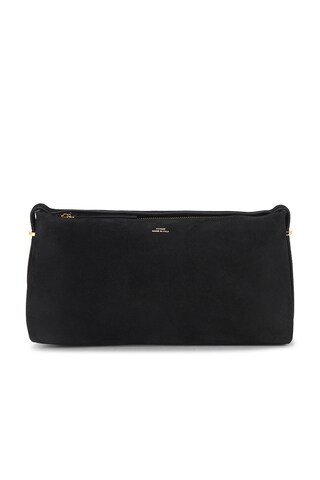 Toteme Suede Scoop Clutch in Black | FWRD 