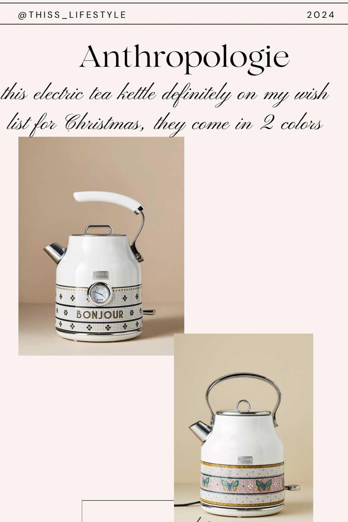 Perfect electric kettle for your holiday wishlist!

#LTKGiftGuide #LTKHome #LTKHoliday