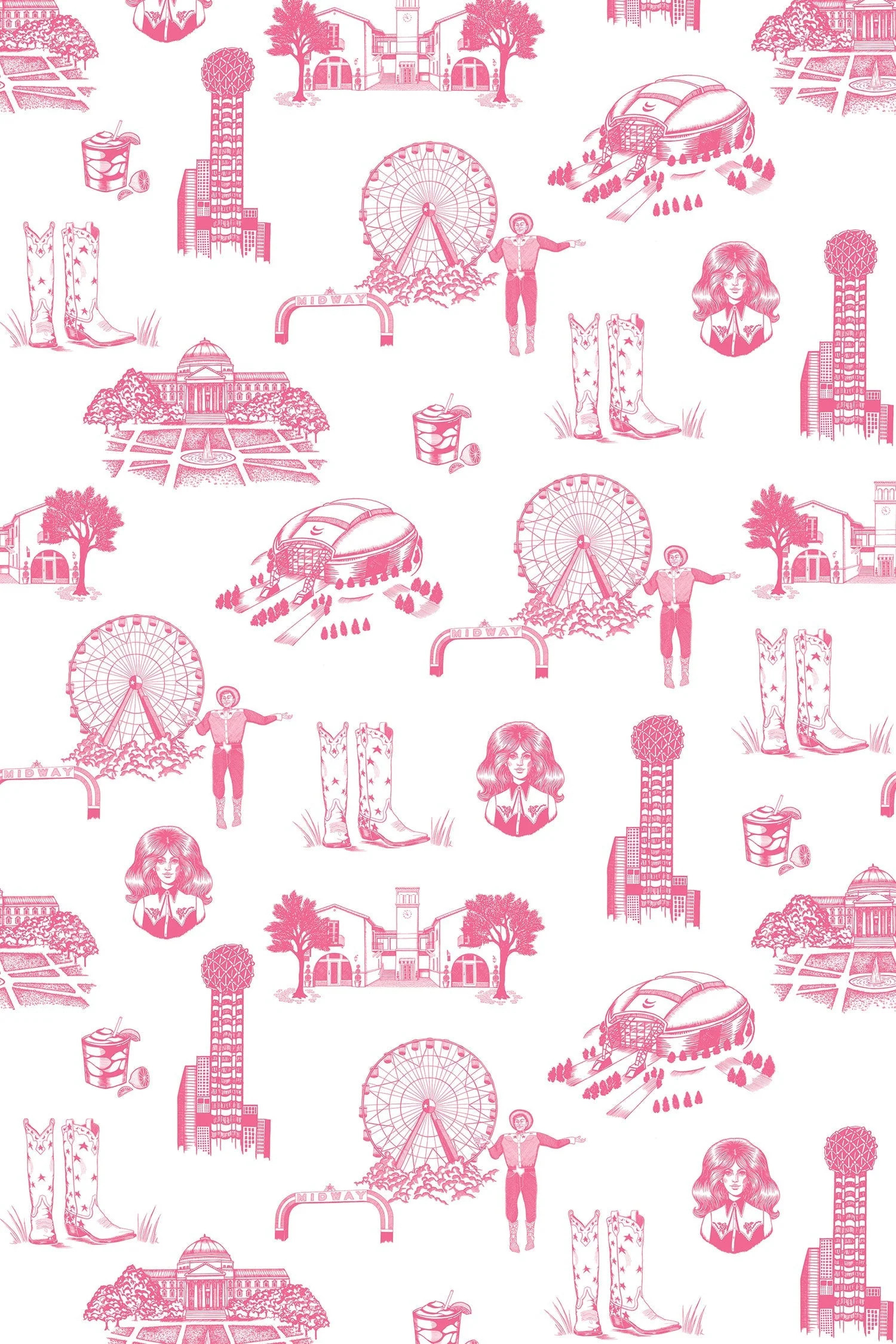 Dallas Toile Peel & Stick Wallpaper | Katie Kime Inc