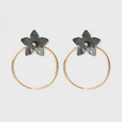 SUGARFIX by BaubleBar Floral Studs Hoop Earrings | Target