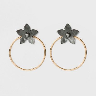 SUGARFIX by BaubleBar Floral Studs Hoop Earrings | Target