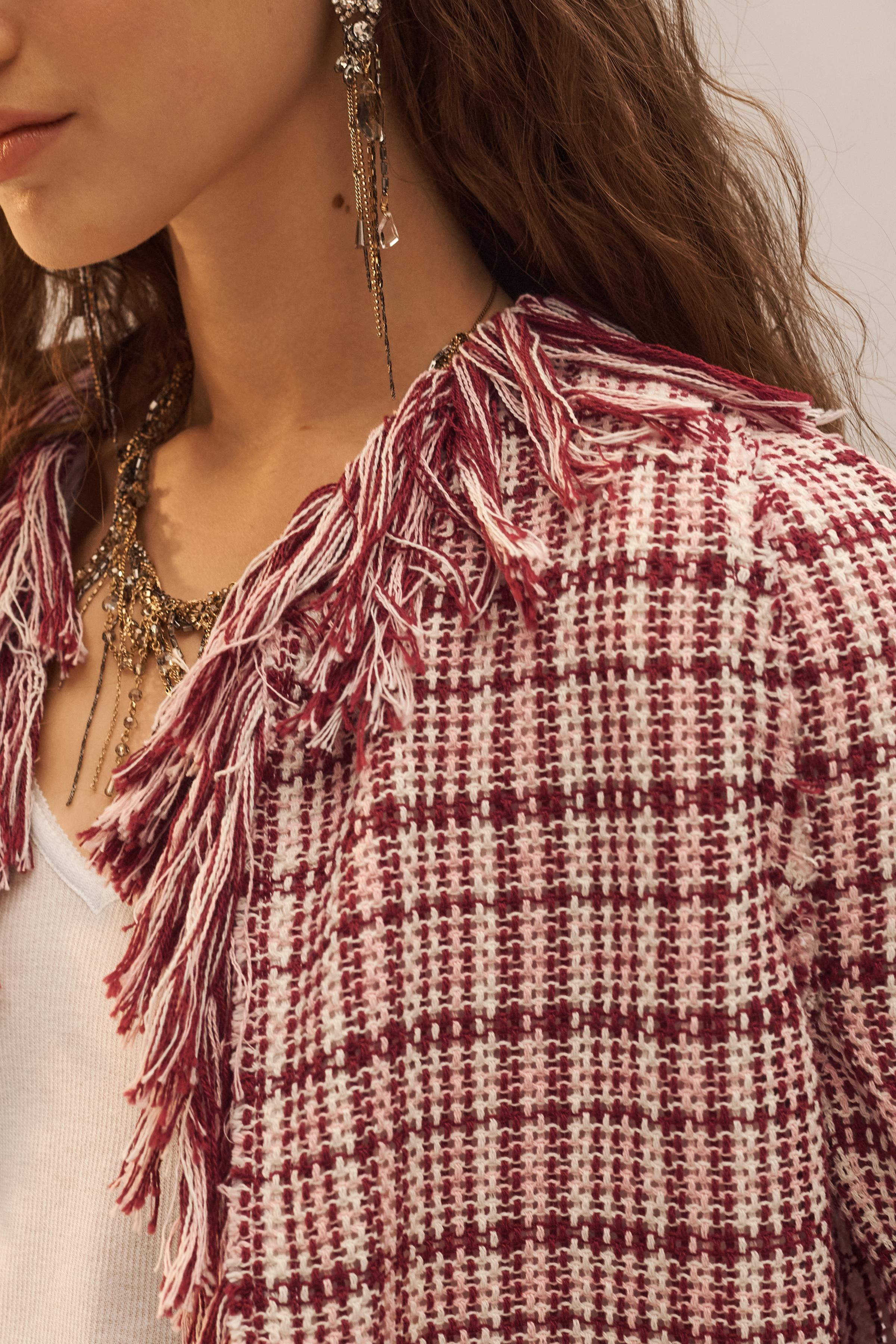 LIMITED EDITION FRINGED TEXTURED JACKET | Zara US