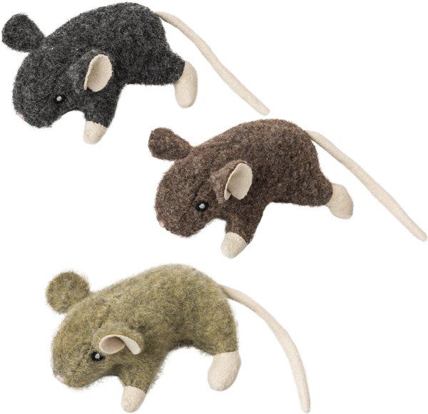 ETHICAL PET Wool Mouse Willie Cat Toy, Color Varies, 3.5-in - Chewy.com | Chewy.com