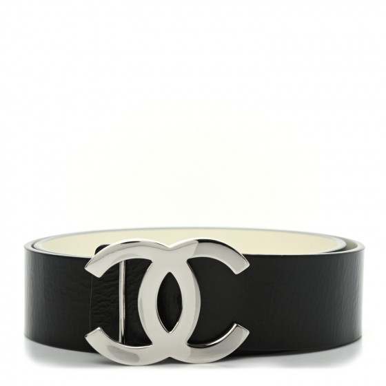 CHANEL

Patent Calfskin CC Reversible Belt 70 Black White | Fashionphile