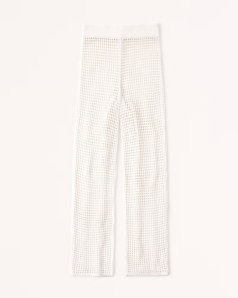 Abercrombie & Fitch Women's Crochet Coverup Pant in Cream - Size XXS | Abercrombie & Fitch (US)