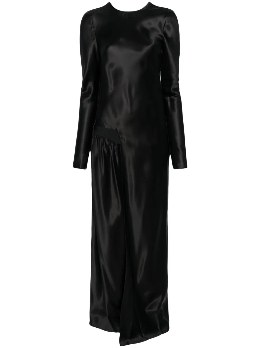 Christopher Esber Palladium Satin Maxi Dress | Black | FARFETCH UK | Farfetch Global