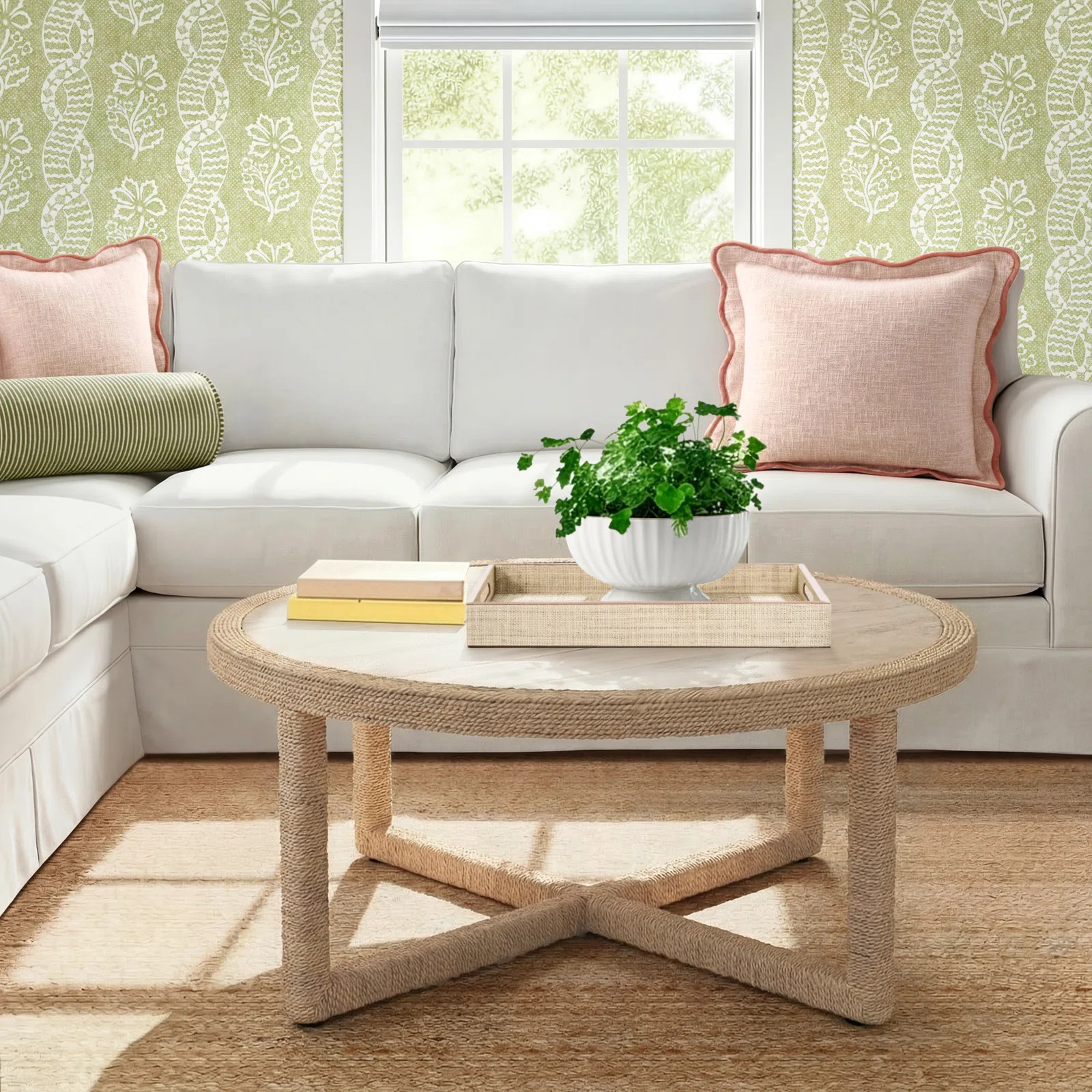 Abaca Cocktail Table | Birch Lane
