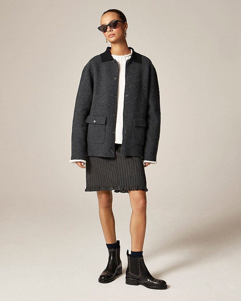 Barn Jacket™ sweater in boiled wool | J. Crew US